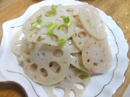 凉拌莲藕的做法