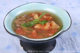 番茄猪肝瘦肉汤营养丰富